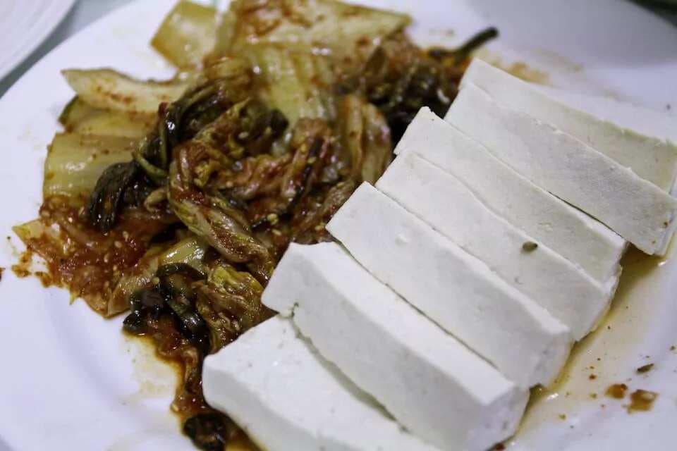 Tofu And Sauted Kimchi