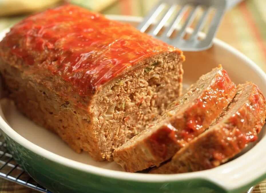 Triple Meatloaf With Tangy Ketchup Glaze