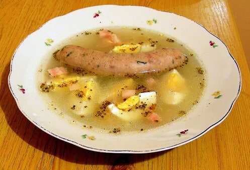 Biay Barszcz Polish White Borscht Soup