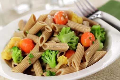 Whole Wheat Pasta Primavera With Vegetables