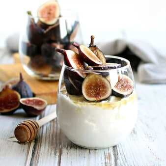 Yogurt Panna Cotta With Figs And Honey
