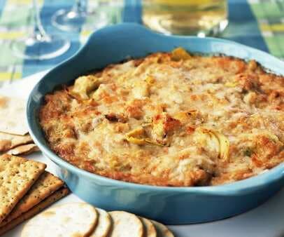 Artichoke Dip With Roasted Red Peppers