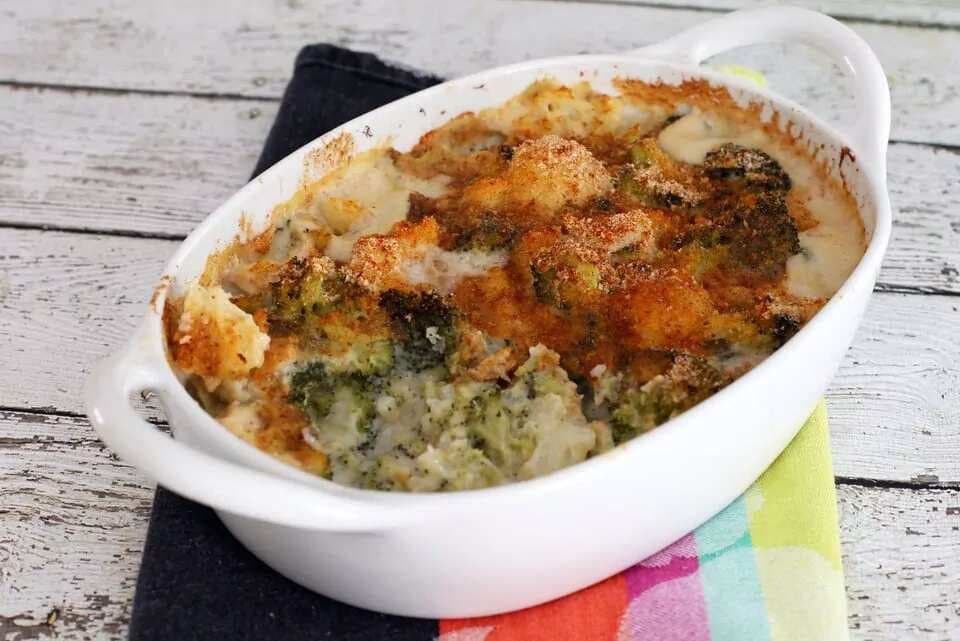 Baked Cauliflower With Parmesan Cheese