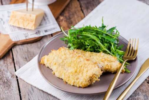 Baked Turkey Cutlets With Crispy Panko And Parmesan Coating