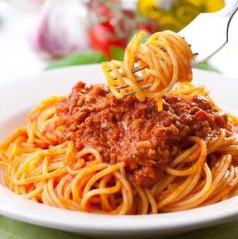 Bolognese-Style Meat Sauce For Pasta