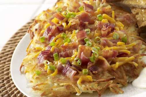 Hash Browns And Egg Breakfast Casserole With Ham
