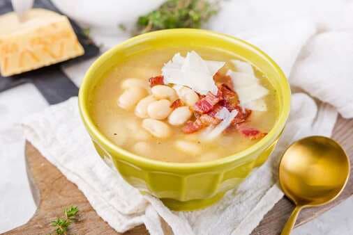 Classic White Bean Soup With Bacon