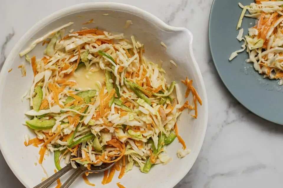 Coleslaw With Vinegar Or Creamy Dressing