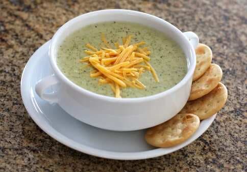 4-Ingredient Crock Pot Broccoli Cheese Soup