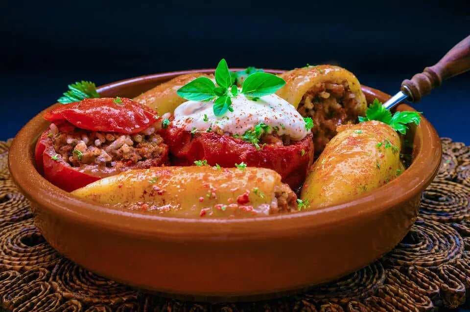 Rice-Stuffed Peppers