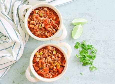 Ground Beef And Pinto Bean Chili