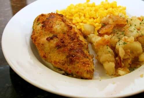 Baked Chicken Breasts With Parmesan Herb Coating