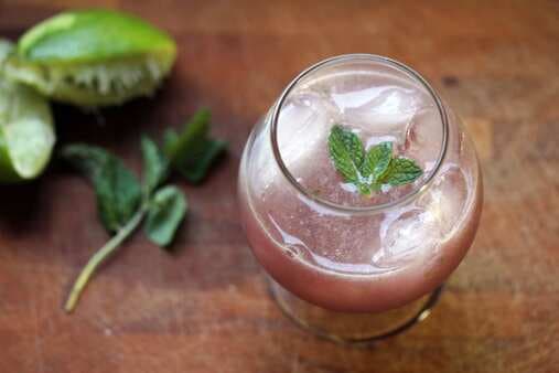 Cranberry Pomegranate Lime Cocktail
