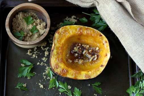 Roasted Acorn Squash, Walnuts, Browned Butter And Brown Sugar