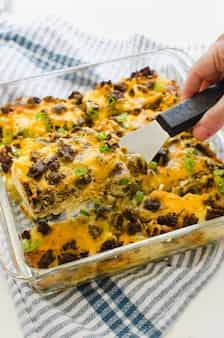 Breakfast Casserole with Hash Browns Only 5 Ingredients