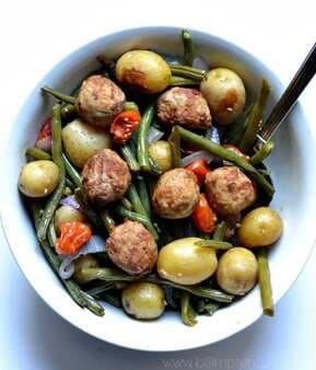 Meatballs with Roasted Vegetables