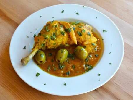 Moroccan Lemon Chicken With Olives