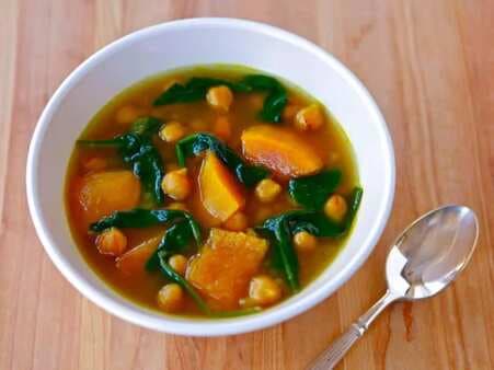 Vegan Butternut Squash And Chickpea Soup