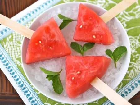 Watermelon Mojito Pops