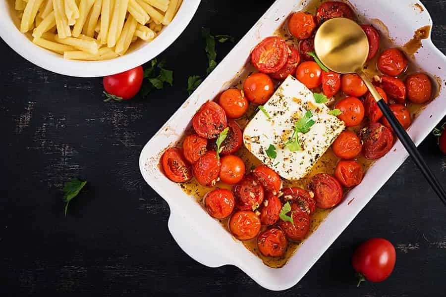 Baked Feta With Tomatoes