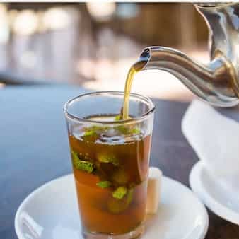 Honey Mint Panna Cotta & Moroccan Mint Tea