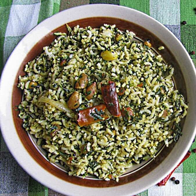 Healthy Spinach Rice