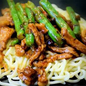 Pork And French Beans In Black Bean Sauce