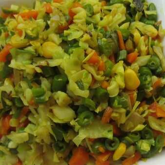 Mixed Vegetables With Cabbage