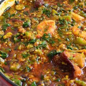 Okro Soup With Spinach