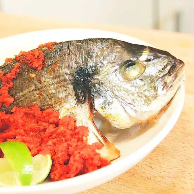 Baked Fish With Chilli Paste