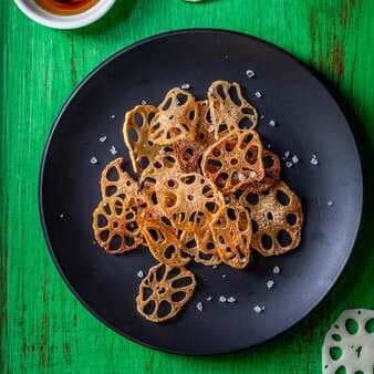 Baked Lotus Root Chips