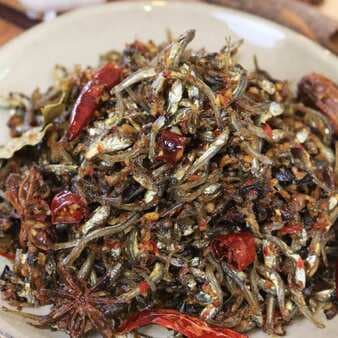 Hunan Style Spicy Anchovies