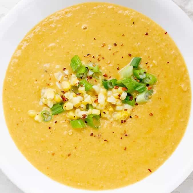 Vegetarian Corn Chowder Soup