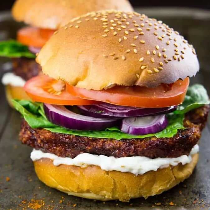 Cauliflower Burger Vegan &  Crispy