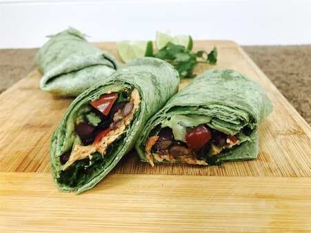 Beans And Greens Healthy Chicken Burrito