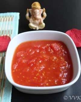 Microwave-Sweet Tomato Pachadi