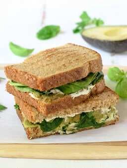 Avocado Grilled Cheese Sandwich With Herbed Goat Cheese