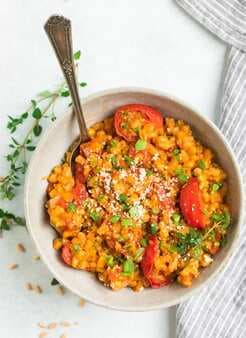 Farro Risotto With Tomatoes And Parmesan