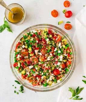 Italian Farro Salad With Feta And Tomatoes