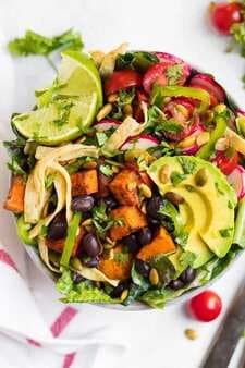 Mexican Salad With Creamy Lime Dressing
