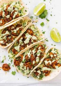 Shrimp Tacos With Cabbage Slaw