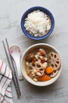 Cantonese Lotus Root Peanut and Pork Ribs Soup