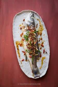 Steamed Whole Fish with Crispy Ginger