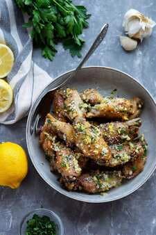 Air Fryer Lemon Garlic Chicken Wings