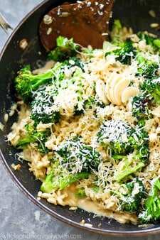 Roasted Garlic Broccoli Parmesan Risotto