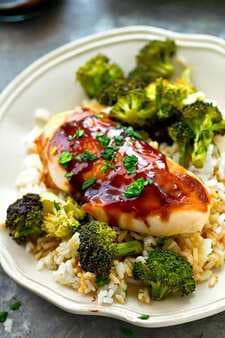 Sheet Pan Teriyaki Chicken & Roast Broccoli