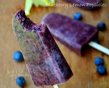 Blueberry Lemon Popsicles