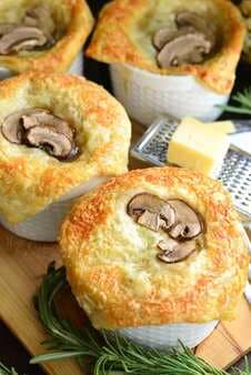 Individual Creamy Chicken And Mushroom Pot Pies