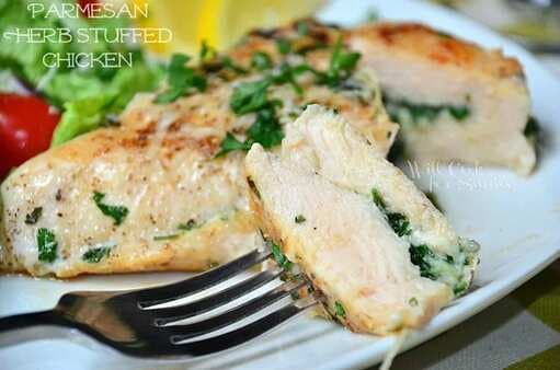 Parmesan And Herb Stuffed Chicken