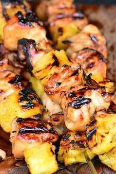 Pineapple Grilled Chicken Kebabs